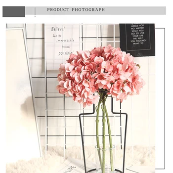 

Hydrangea Artificial Flowers Hydrangea Branch Home Wedding Decor Silk Plastic Flower High Quality Fake Flower Party Room Decor