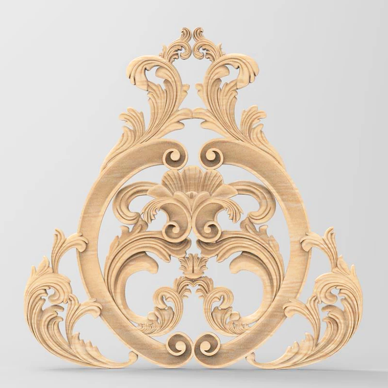 Цветочная резьба 3D модель STL формат файл для ЧПУ гравировка работа в ArtCAM Aspire