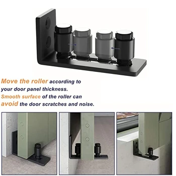 

Heavy Duty Sliding Barn Door Floor Guide-Adjustable Roller, Flush Bottom Design Barn Door Floor Guide-Top Quality Roller