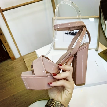 

Summer Women Sandals Genuine Leather Platform Heels Wedges Peep Toe 2020 Beach Party Ladies Shoes Zapatos De Mujer Big SIZE