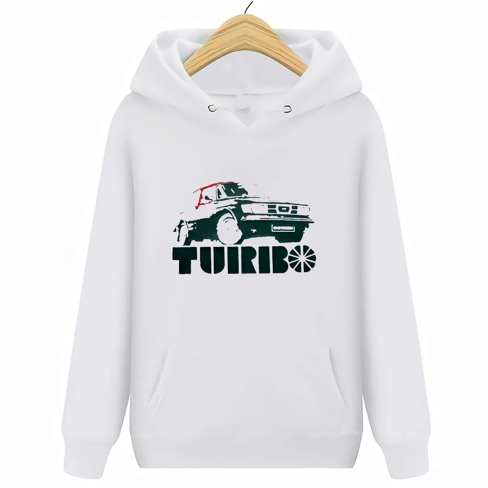 SAAB 99 Turbo Футболка Harajuku забавная Мужская футболка с рисунком - Цвет: Hoodie white