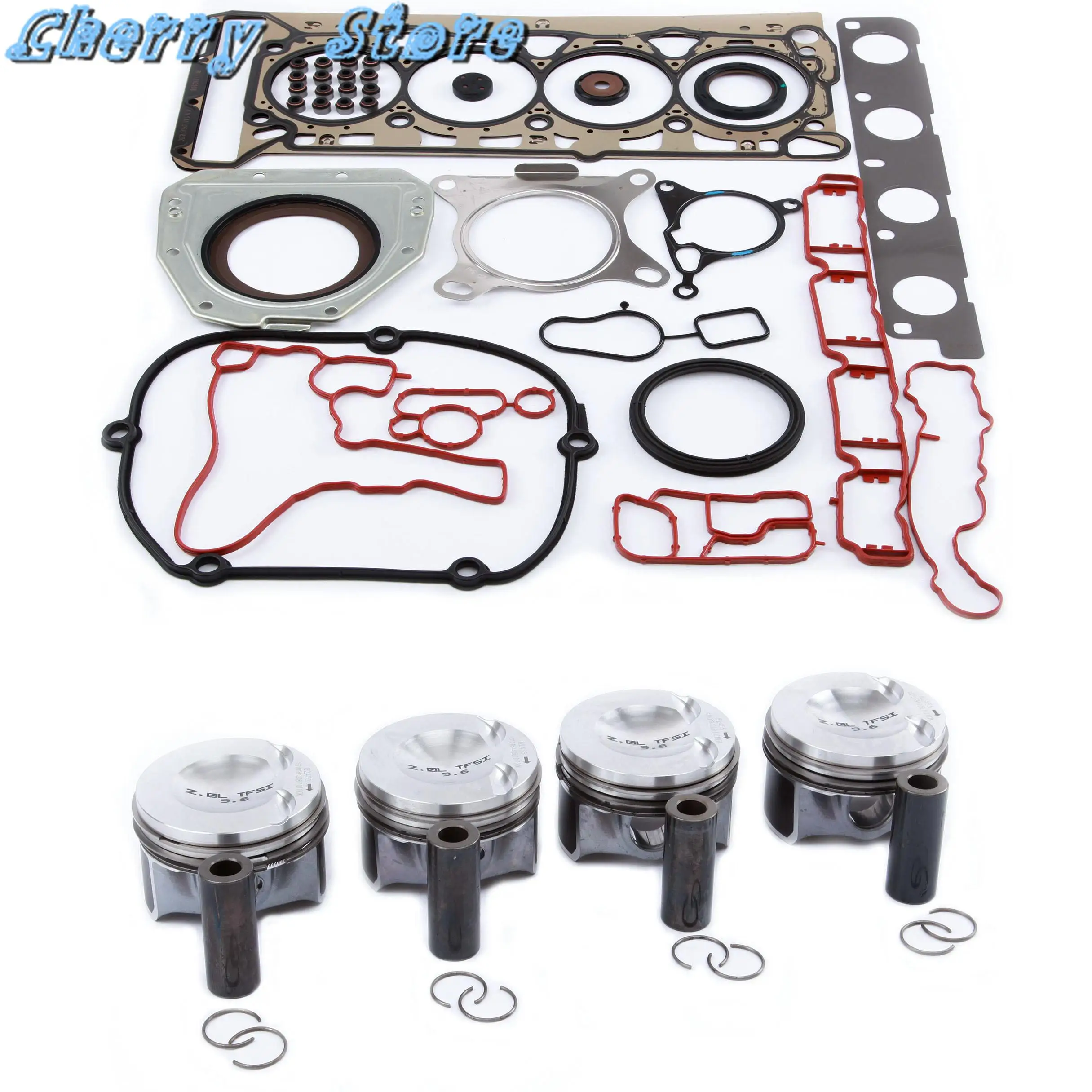 Ремонтный комплект двигателя поршень 23 мм Уплотнение головки цилиндра для VW Passat