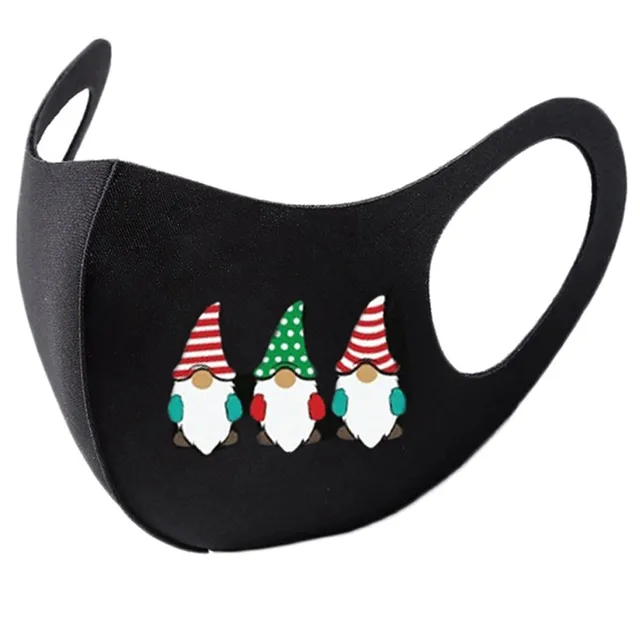 Christmas Prints Mask Adult Reusable Colorful Fabric Face Xmas Print Unisex Neutral Washable Masks Earloop Bandage Masques R