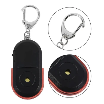 

Portable Size Old People Anti-Lost Alarm Key Finder Wireless Useful Whistle Sound LED Light Locator Finder Keychain