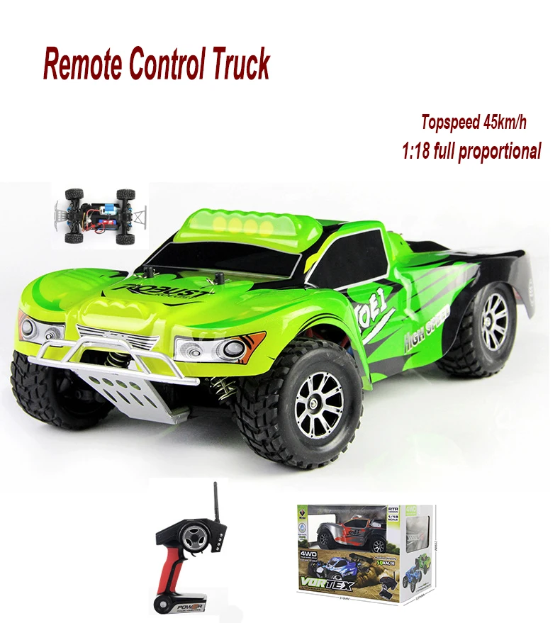 

RC Car 4WD Truck Drift 1:18 45 KM/H EU 2.4GHz Radio Controlled Racing Boys Toys Rc Cars 4wd off Road High Speed Wltoys A969 Kits