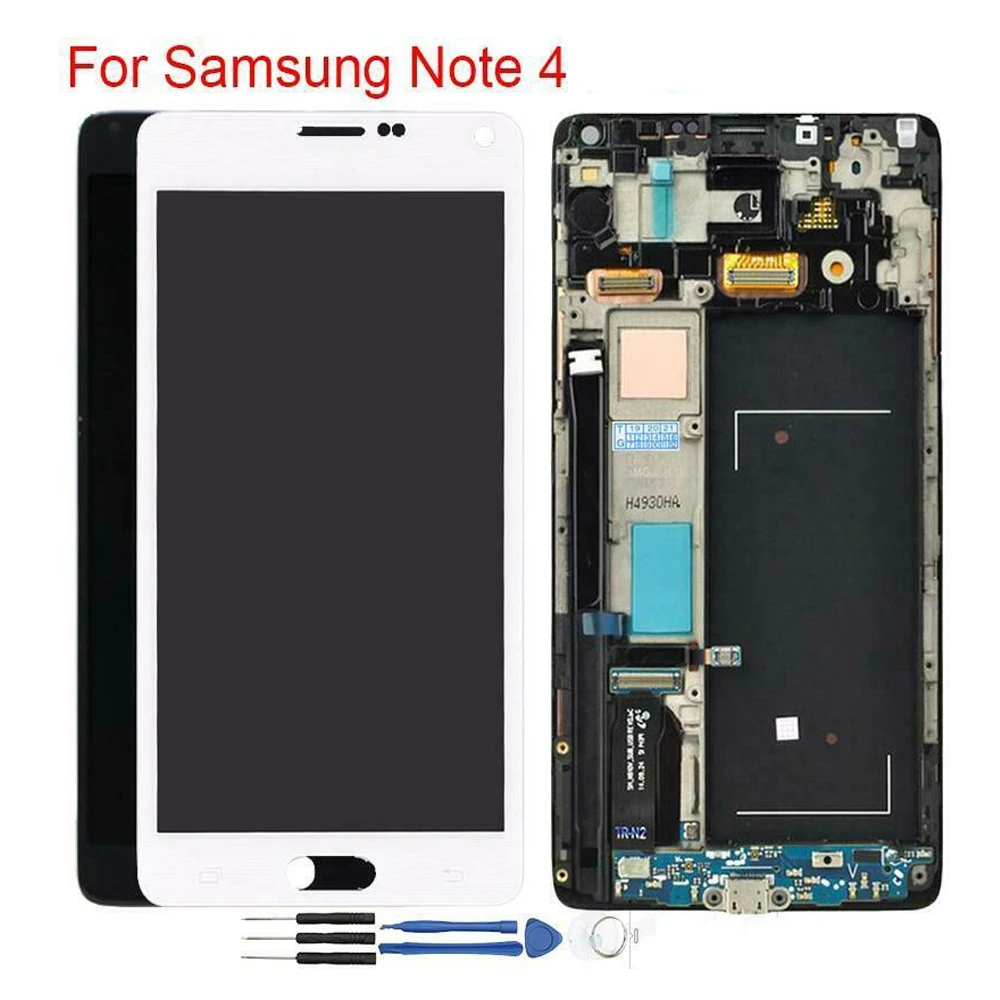

Super AMOLED For SAMSUNG GALAXY Note 4 LCD N910A N910F N910H LCD Touch Screen Assembly Digitizer For SAMSUNG Note 4 LCD Display