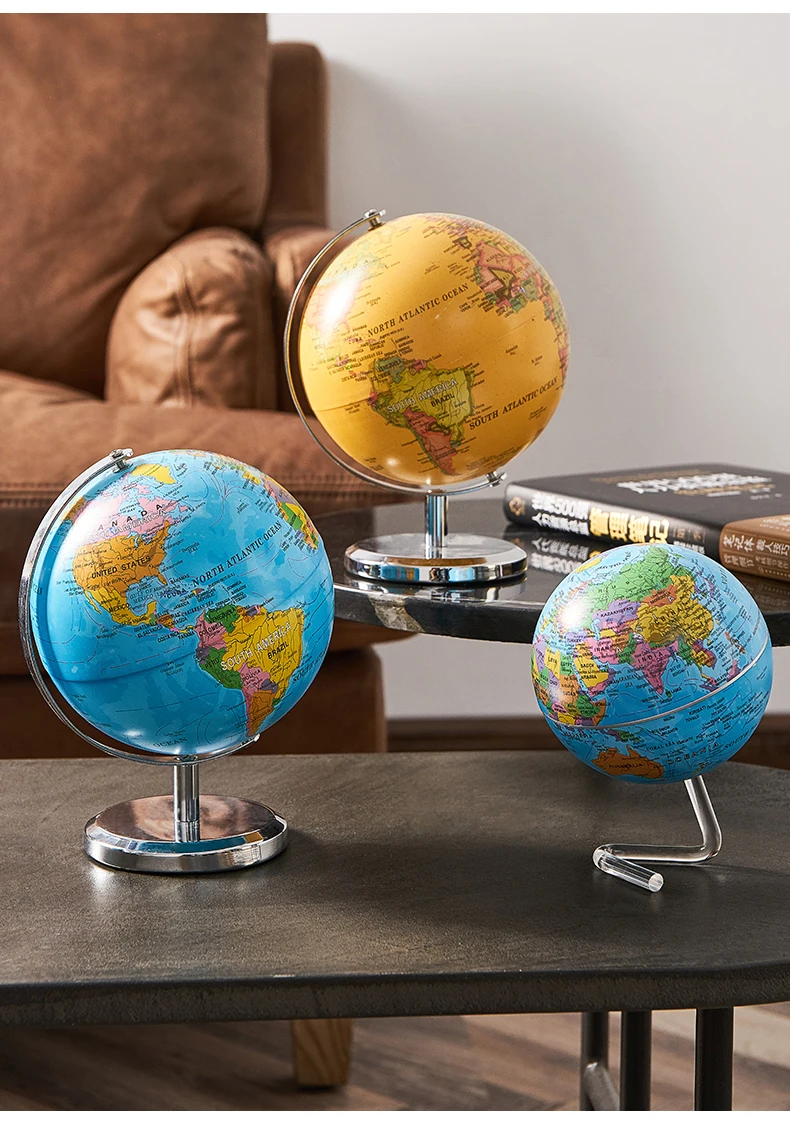 Home Decor Accessories Retro World Globe Learning World Map 