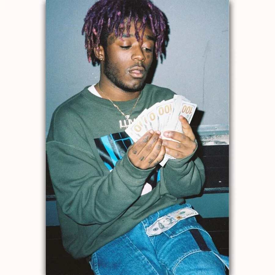 MQ1456 Lil UZI Vert хип-хоп музыка звезда рэпер певец Горячее предложение художественный плакат Топ Шелковый светильник холст домашний декор Настенная картина печать