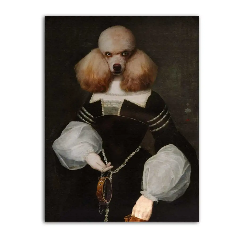 Vintage-Poster-Wall-Art-Dog-Retro-Nostalgia-Gentleman-Oil-Painting-Animal-Print-Canvas-Picture-Living-Room (4)