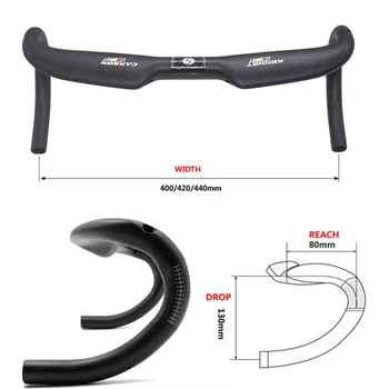 

fast shipping 2017 NEW ec90 carbon handlebar road Bicycle Road Race Bicycle Handle 31.8 * 400/420 / 440mm bike