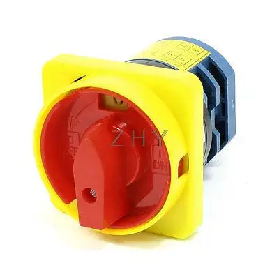 

ON-OFF 2 Position Locking Cam Combination Changeover Switch AC 660V 20A