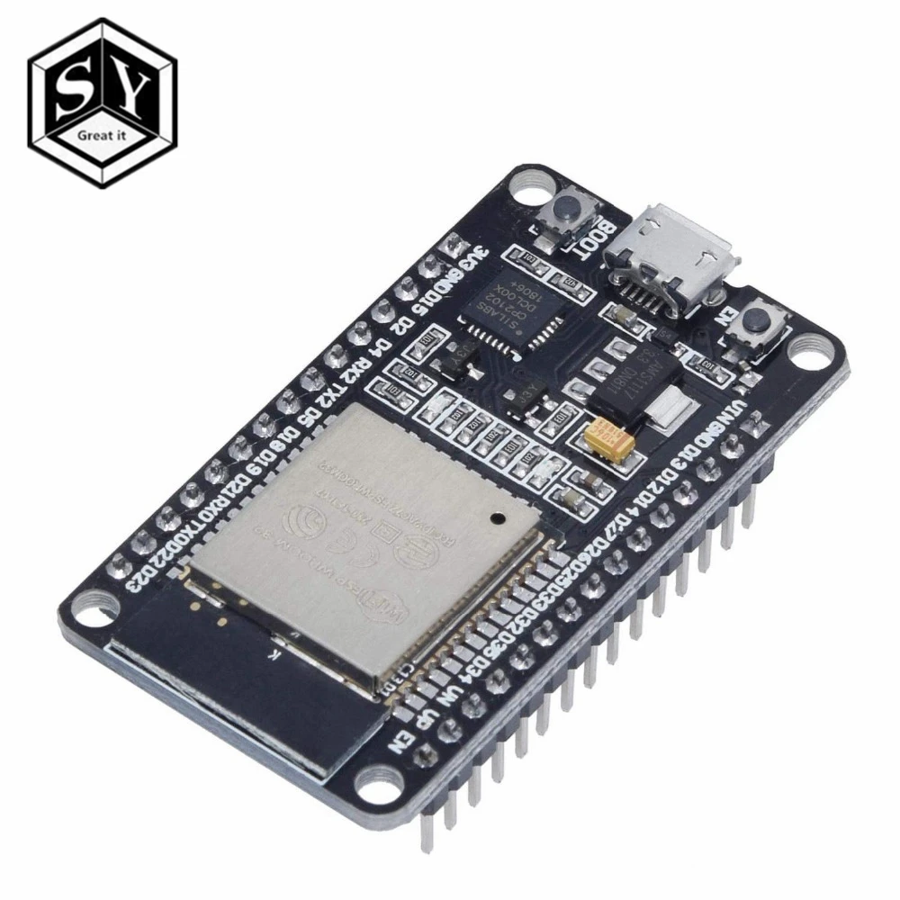 ESP32 ESP-32 ESP32S ESP-32S CP2102 беспроводной WiFi Bluetooth макетная плата Micro USB двухъядерный усилитель мощности фильтрующий модуль