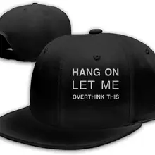 Повесить на позвольте мне переосмыслить этот мужской Snapback Плоский Билл бейсболка Регулируемая черная