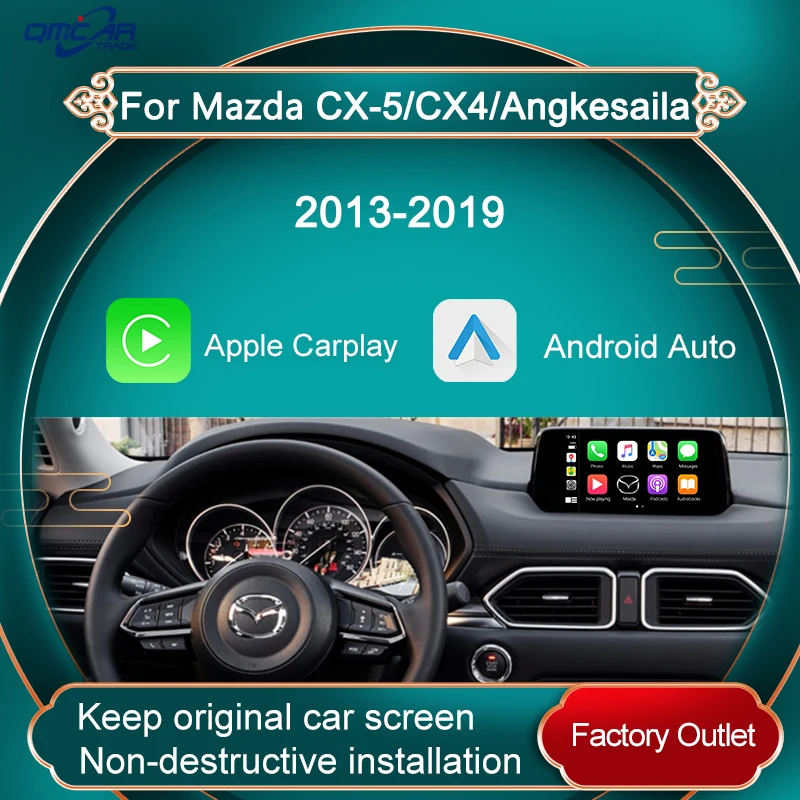 Беспроводной автомобильный Apple Carplay Android для Mazda CX 5 4 Ankesaila мультимедийный плеер