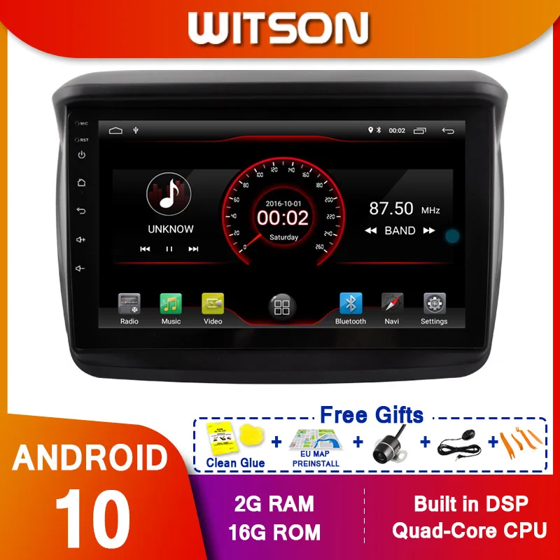 WITSON 9 &quotFULL HD сенсорный экран Android 10 0 Восьмиядерный Автомобильный GPS