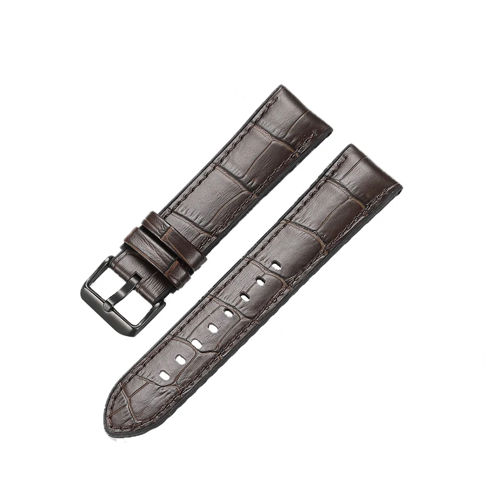 Brown with B Buckle CHIMAERA Ремешки для наручных часов Ремешки из натуральной кожи и силикона ремешок для часов 20 22 24 мм ремешок для часов - Цвет ремешка: Brown with B Buckle