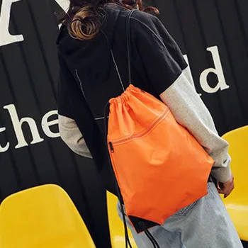 

Simple Sports Drawstring Bag Backpack Men Women Soccer Shoes Bag Fitness Training Travel Lightweight Backpack Popular