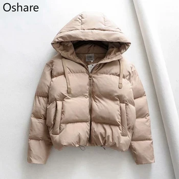 

Winter Hooded Parkas Woman Warm Down Jacket Cotton Padded Jacket Large Size Woman Coat Thicken Women Casual Women Puffer Jacket