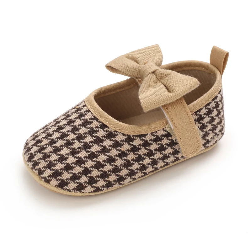 Infant Newborn Baby Girls Princess Non-Slip Floral Border Shoes Toddler Baby Soft PU Leather Prewalker Shoes Solid First Walkers