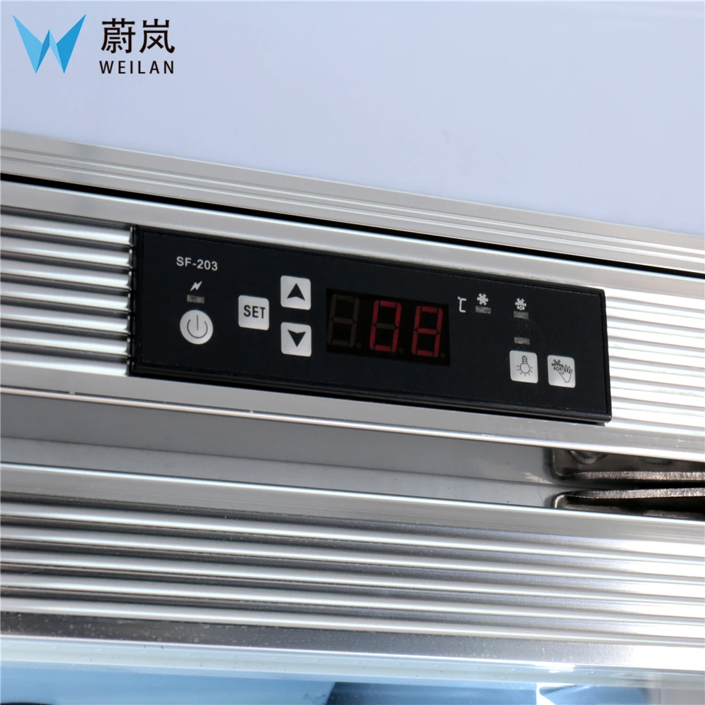 2 двери коммерческий холодильник несколько палуб кулер дисплей ~ 8