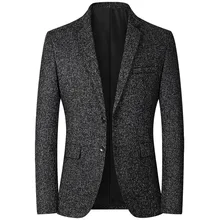 

2021 Men's Jacket Suit Jacket Men's Casual Suit Spring Thin Middle-aged Single Western Jacket Easy Western Dad Suit blazer