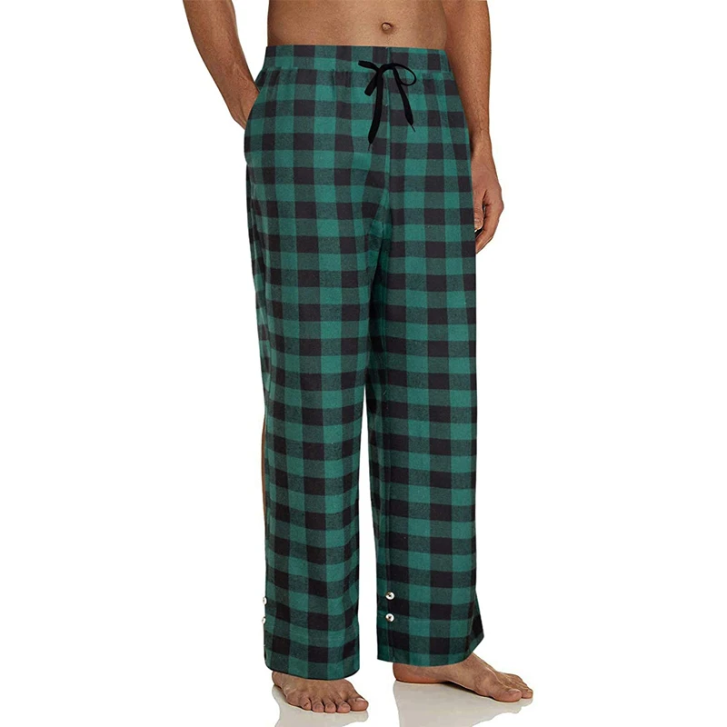 Men's Plaid Pajama Bottoms, Men's Plaid Pajama Pants