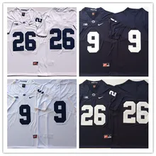 Новинка Высокое качество Все сшитые Penn 1 State#26 BARKLEY#9 MCSORLEY Джерси