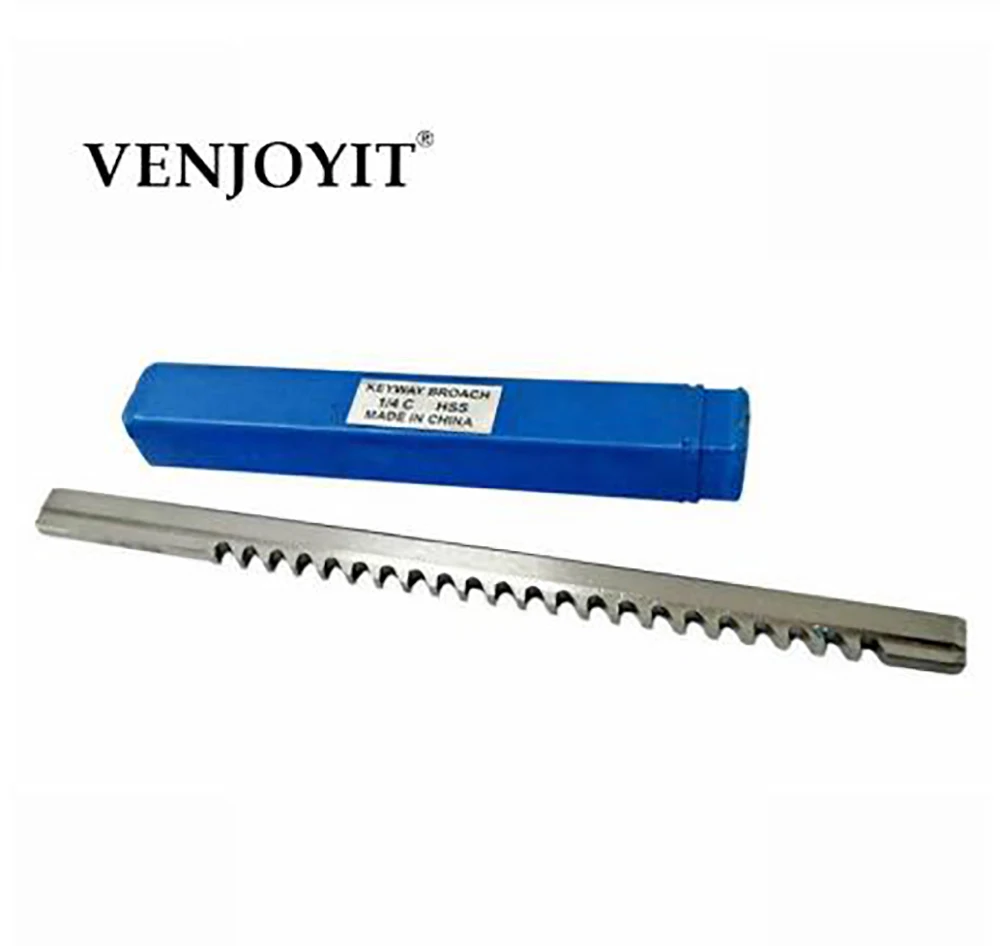 Keyway Broach Cutter 1/4 C Push Type Inch Size HSS Cutting Tool & 1 Shim | Инструменты