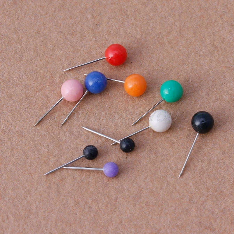 Chinchetas de Metal para oficina y escuela, 50 unidades, suministros para oficina y escuela, clavos para pared de fotos, tachuelas, envío rápido