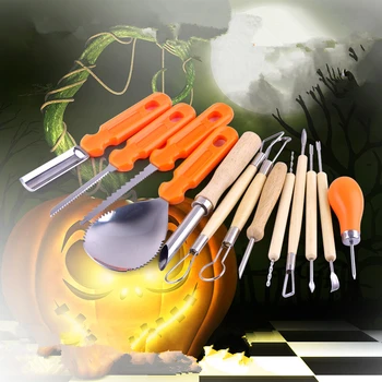 

Pottery Tools Halloween Pumpkin Lantern Decoration Props Carving Knife clay pottery craft tool kits 13pcs/set