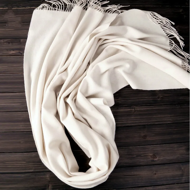 Women Scarf Winter Wool Shawl  White Shawl Thickened Big size long Scarf 100% Wool scarf for Lades 2021 New Hot Sell Fashion 5
