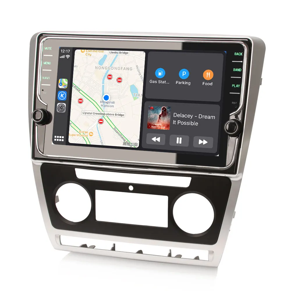 " Android 9,0 Pie OS автомобильный мультимедийный gps радио для Skoda Octavia 2007- со встроенным DSP усилителем и разделенным экраном Поддержка