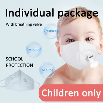 

Primary School Children's Hanging Ear Mask Protection Safety Mask Respirator Mask Anti Pm2.5 Single Pack With Breathing Valve