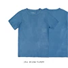BADBOWL High Quality Cotton Indigo T-shirt Handmade Plant Dyeing Men's T-shirt Short Sleeve Round Neck Japanese Retro Style Tops ► Photo 1/6
