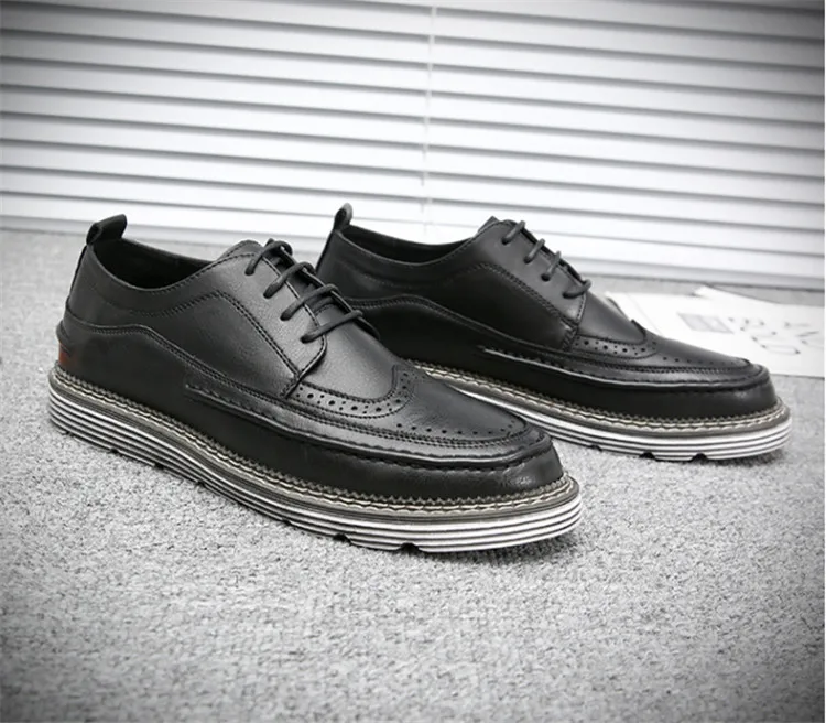 Men's shoes winter plus velvet with the same British casual shoes