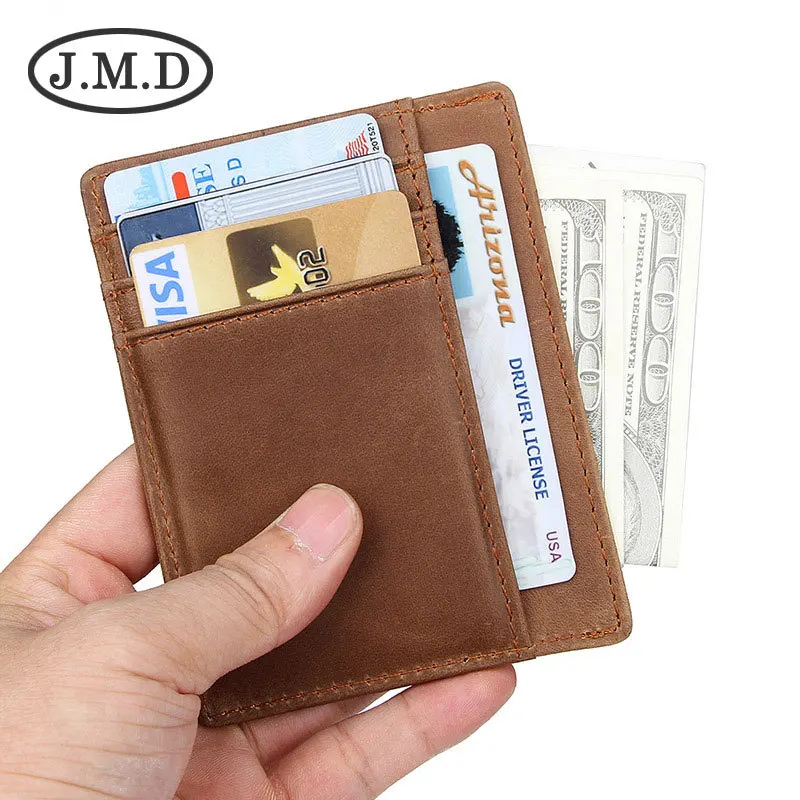 

2019 New Genuine Leather Card Pack Neutral RFID Coin Purse anti-scanning Card Bag 8102