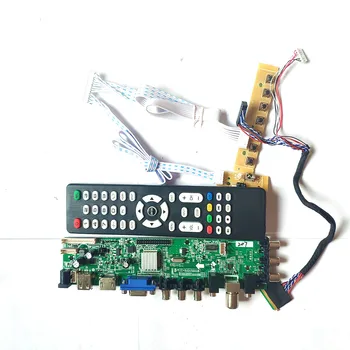 

Fit LP101WSA-TLA1/TLB1/TLN1/TLP1 40 pin LVDS 1024*600 3663 TV digital upgrade screen AV HDMI VGA USB DVB LCD drive board DIY Kit