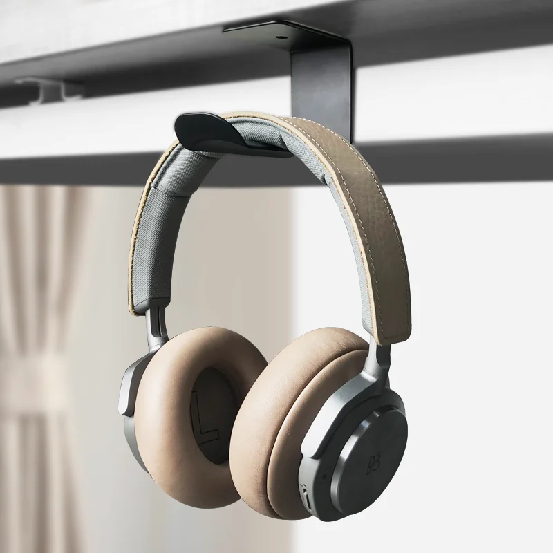 Fashion design new metal texture headphone hanger headphone hook bedside desktop headphone stand headphone display stand
