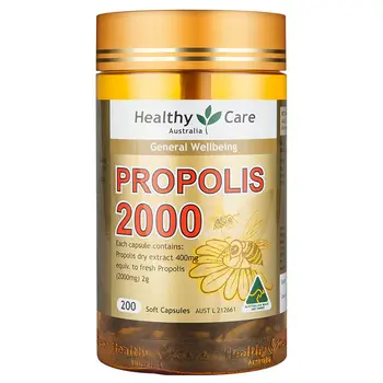 

Original Healthy Care Propolis 2000mg 200Caps Flavonoid Amino Acids Bee Vitamin VC Health Supplement General Well-being Immunity