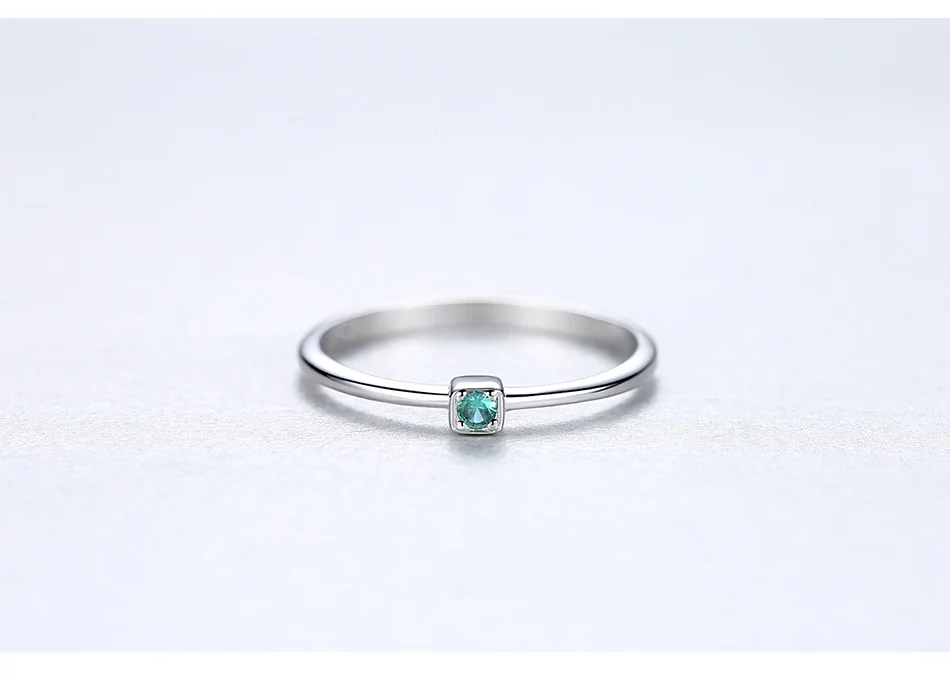 Gem&Time Korean Sterling 925 Silver Green Topaz Solitaire Ring For Women Round Gemstone Engagement Rings Jewelry Anillos Mujer (6)