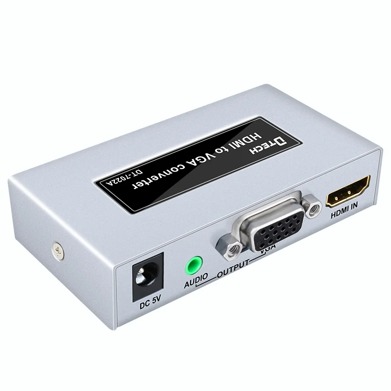 Dtech мини преобразователь из VGA в HDMI 3 5 аудио-видео формате Full HD 1080P к vga адаптер |