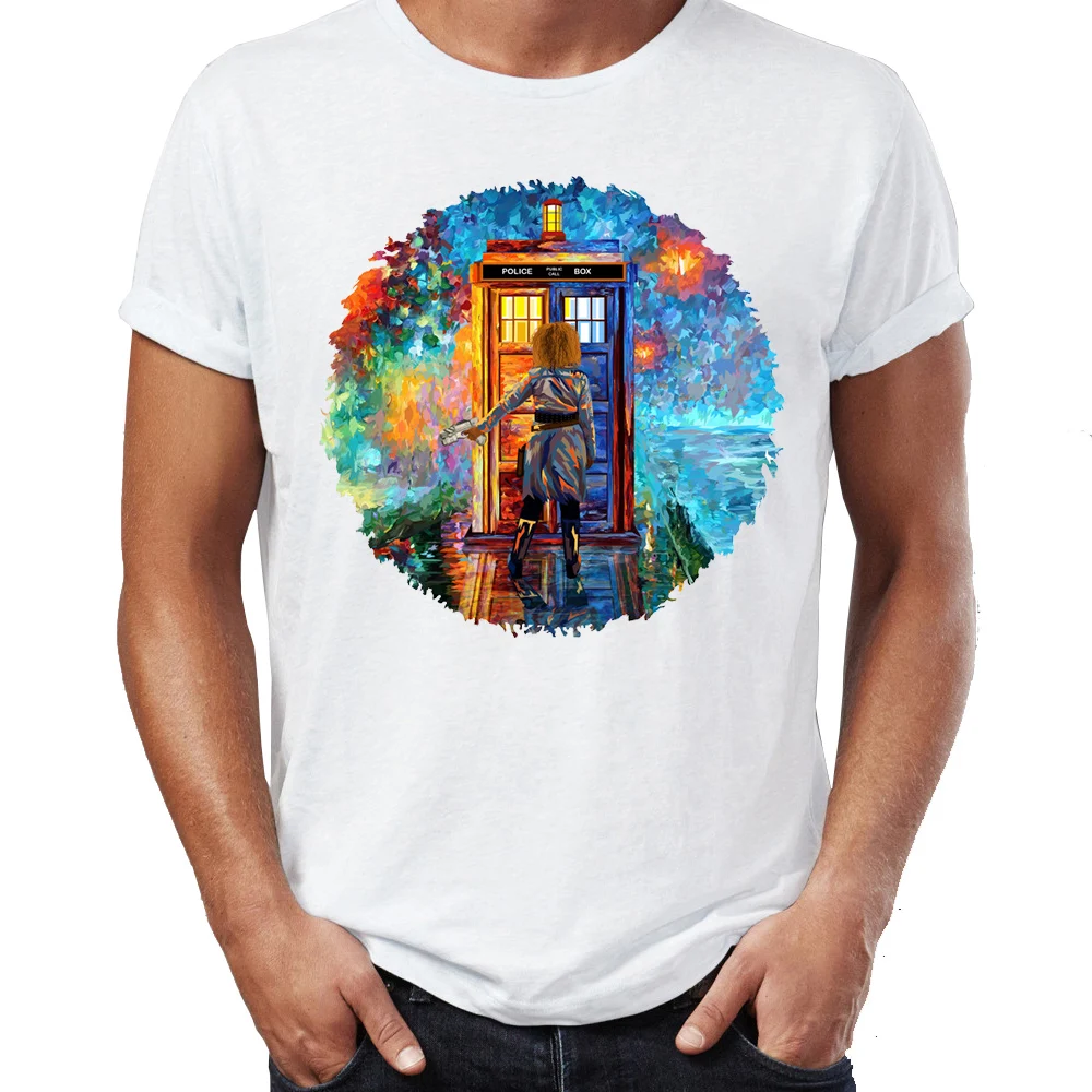 

Men's T Shirt Thirteenth 13th Doctor Who Feminism Feminist Van Gogh Artsy Awesome Artwork Printed Tee