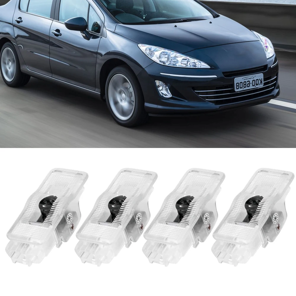 Автомобильная светодиодная подсветка двери для Peugeot 508 408 1007 206 207 306 307 5008 607 807 RCZ