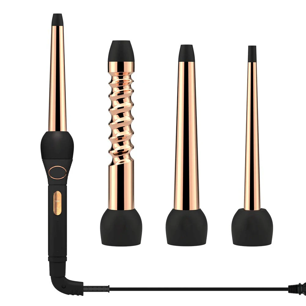 

Hair Curler For Women Tourmaline Ceramic Hair Wave Curling Iron Wand 3 in 1 Professional LCD Display PTC Fast Heater Flat Irons