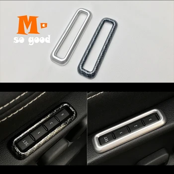 

2017 2018 For Skoda Kodiaq ABS Matte/Carbon Fiber Interior Car Seat Adjustment Switch Cover Trim Auto Styling Accessories 1pcs