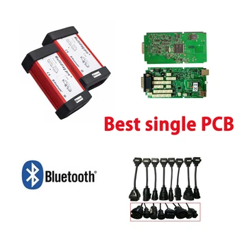 

8pc truck cable + Quality A Single board with bluetooth Multidiag pro plus diagnostic tool VD TCS CDP OBD2 scanner DHL fast ship