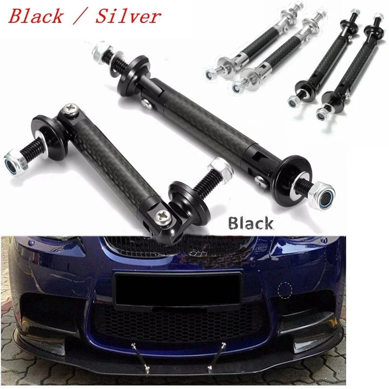 

Adjustable Stainless Steel 2PCS Universal Car Front / Rear Bumper Splitter Protector Rod Support For BMW For Benz For Audi