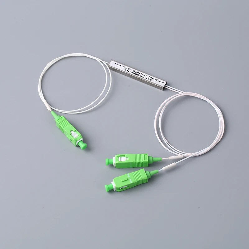 Mini Fiber Optic PLC Splitter Cable 1x2 1.5M SC/APC Single Mode