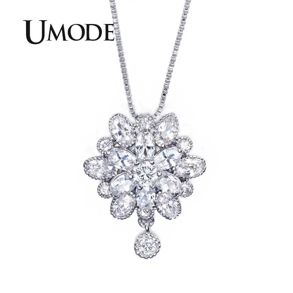 Umode принцесса маркиза вырезать CZ ювелирные изделия ожерелье UN0013|jewelry necklace|pendant