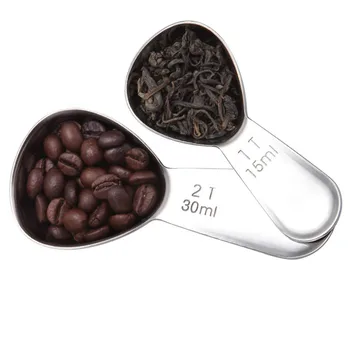 

1Pc Stainless Steel Spoon Cute Tea Coffee Scoop 15ml 30ml Measuring Scoop Kitchen Measure Tools Spoon For Coffee Tea Milk Powder